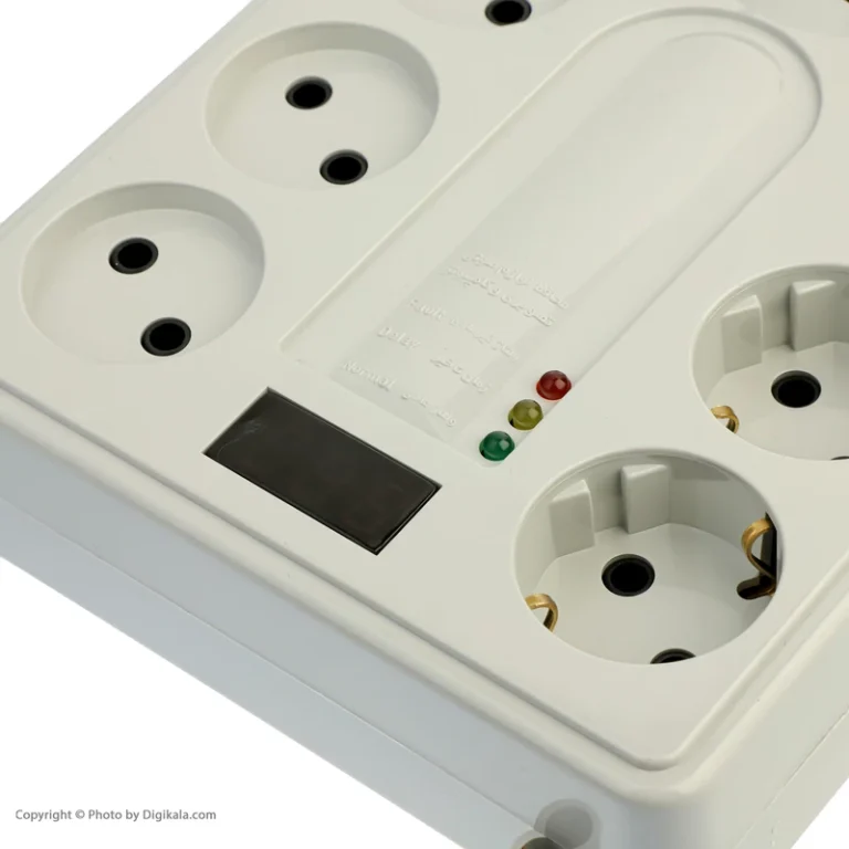 چندراهی برق و محافظ پارت الکتریک شش خانه کد PE21604